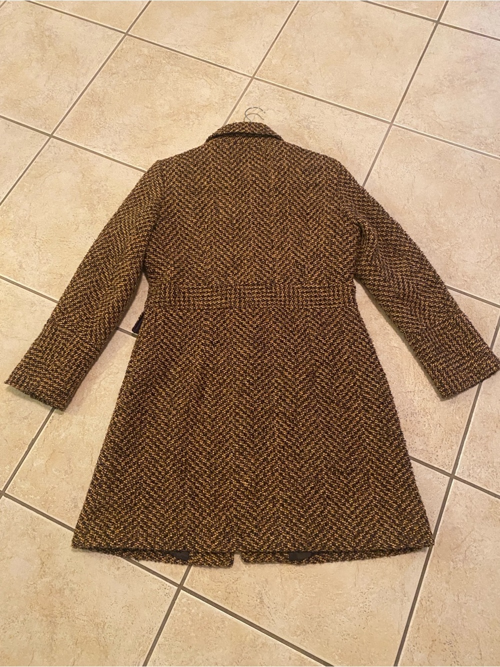 New York & Company Brown Tweed Pea Coat - Picture 7 of 8